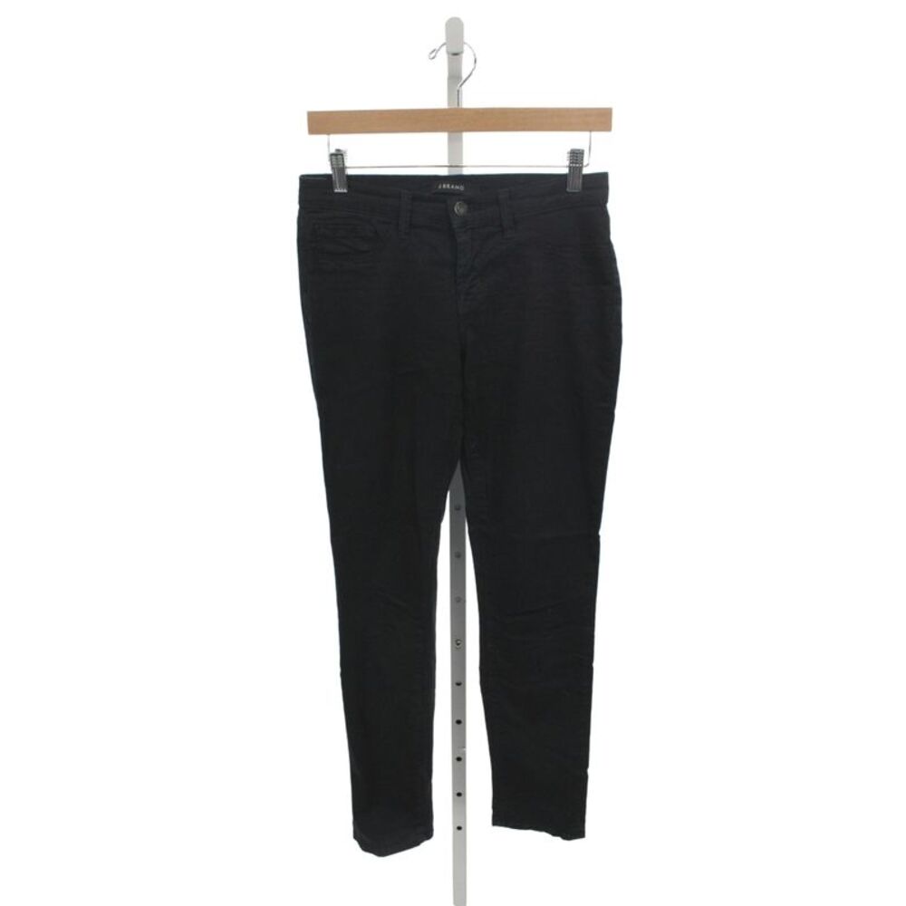 J Brand Womens Black Straight Jeans Mid Rise Cotton Inseam 28 Size 26